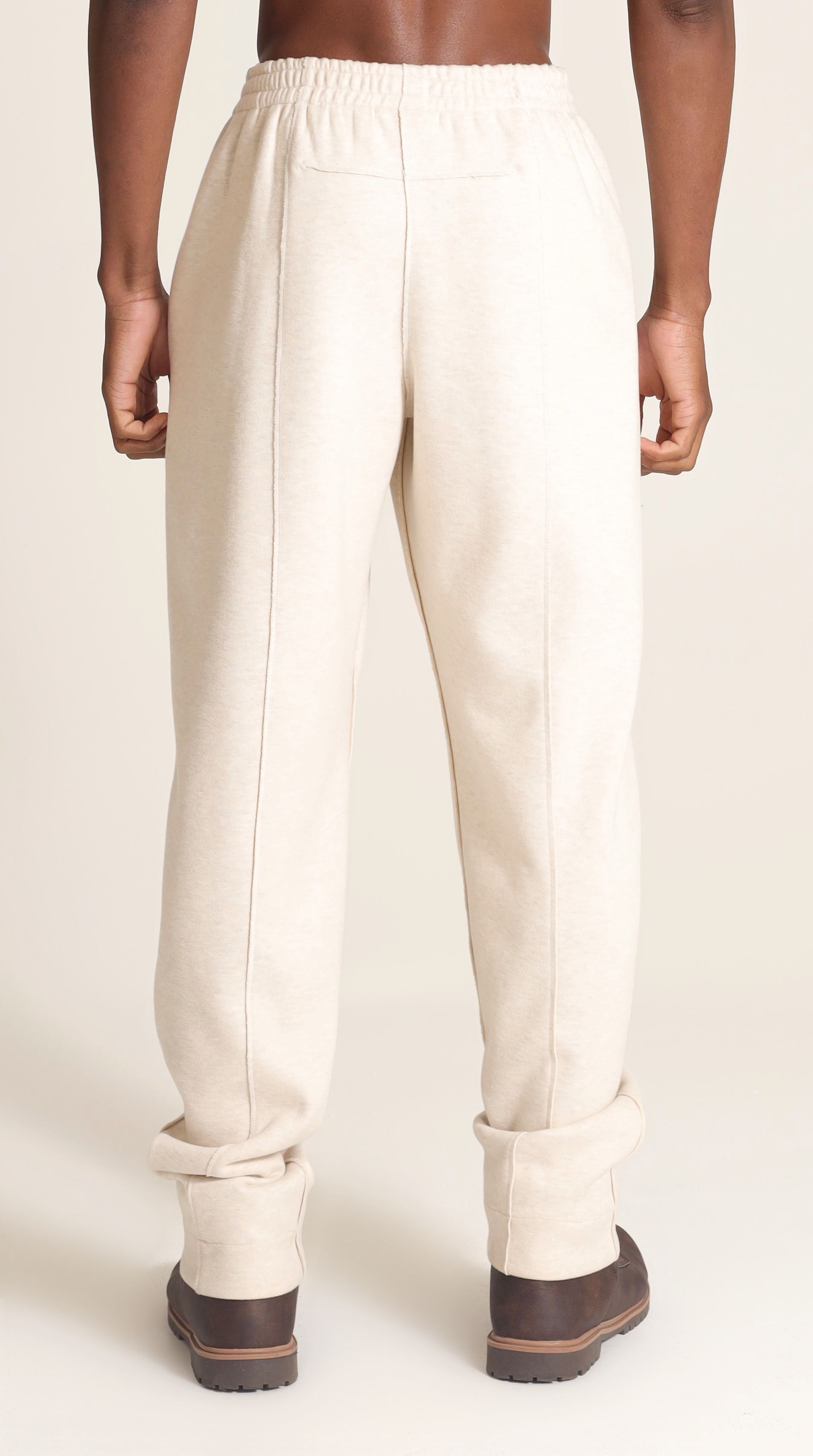 SWEATPANT LOGO PATCH IN BEIGE