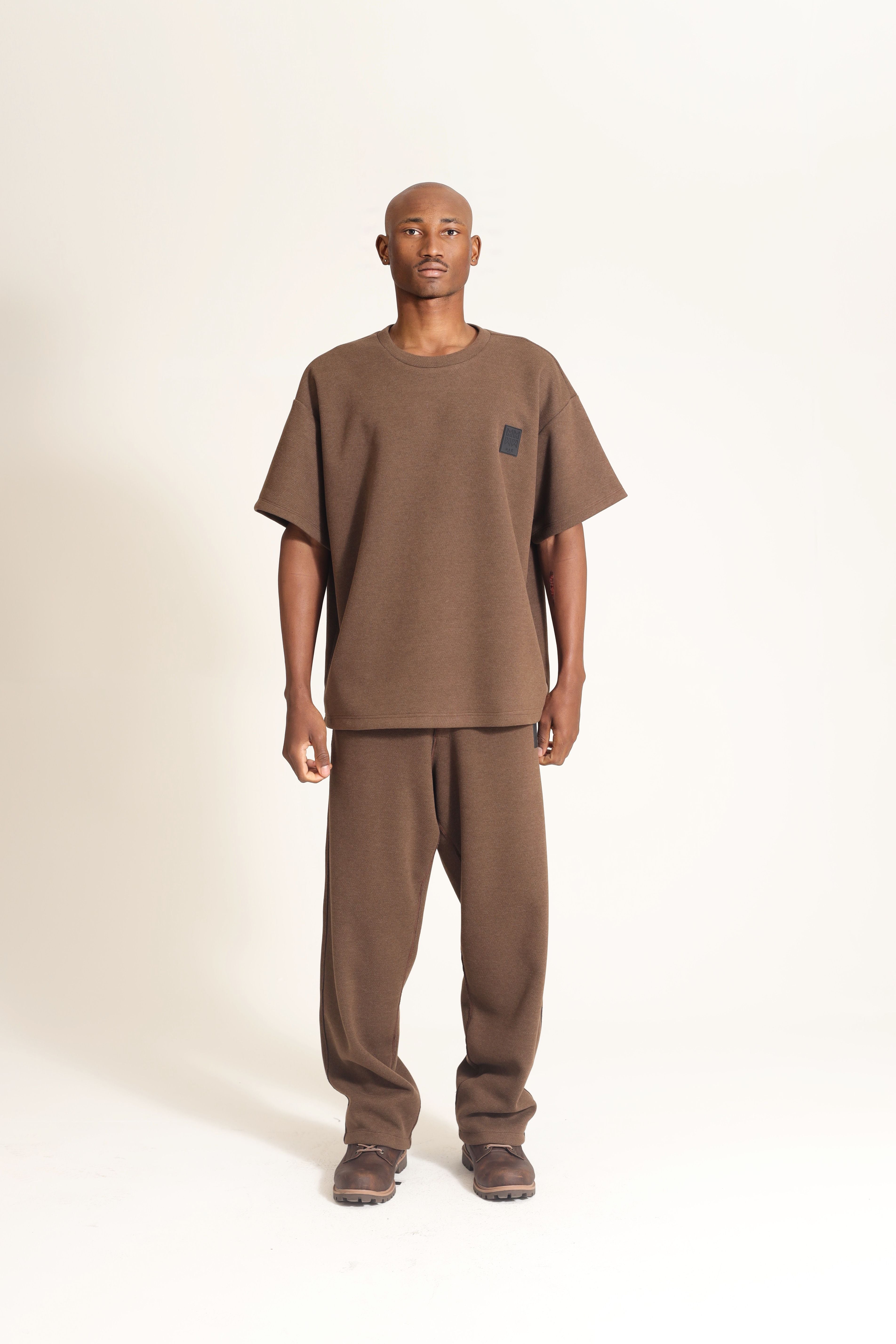 SWEATSHIRT LOGO PATCH IN BROWN