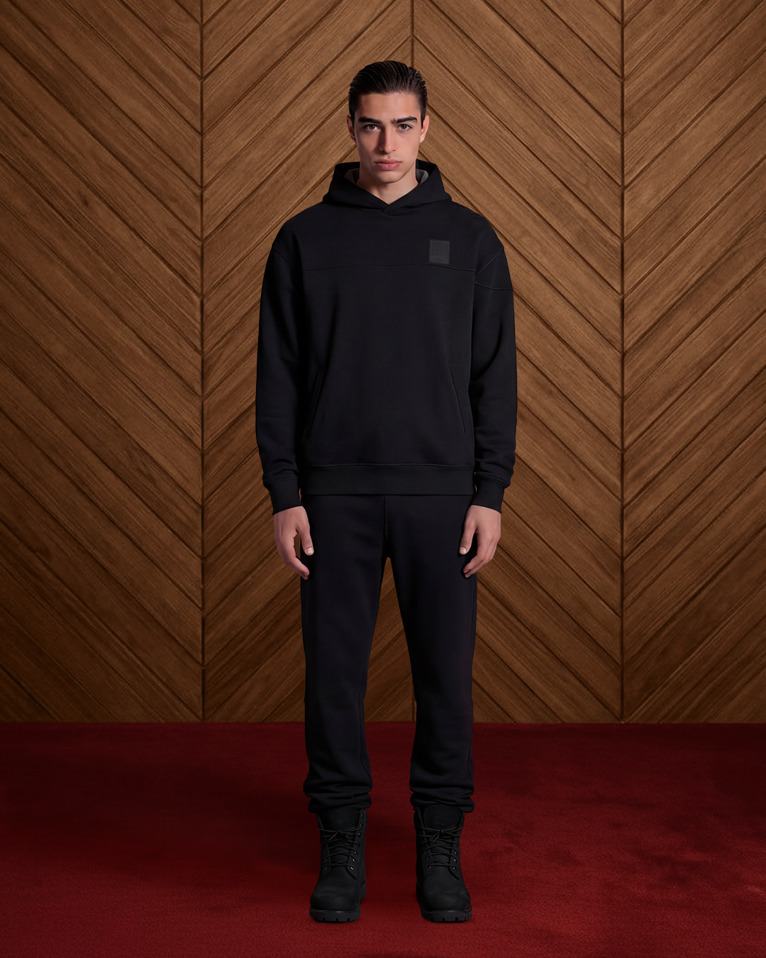 ALTITUDE HOODIE LOGO PATCH IN BLACK