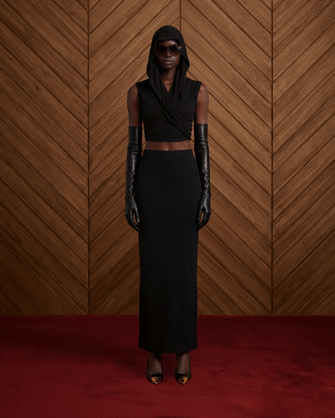 BOLD JERSEY CO-ORD IN BLACK