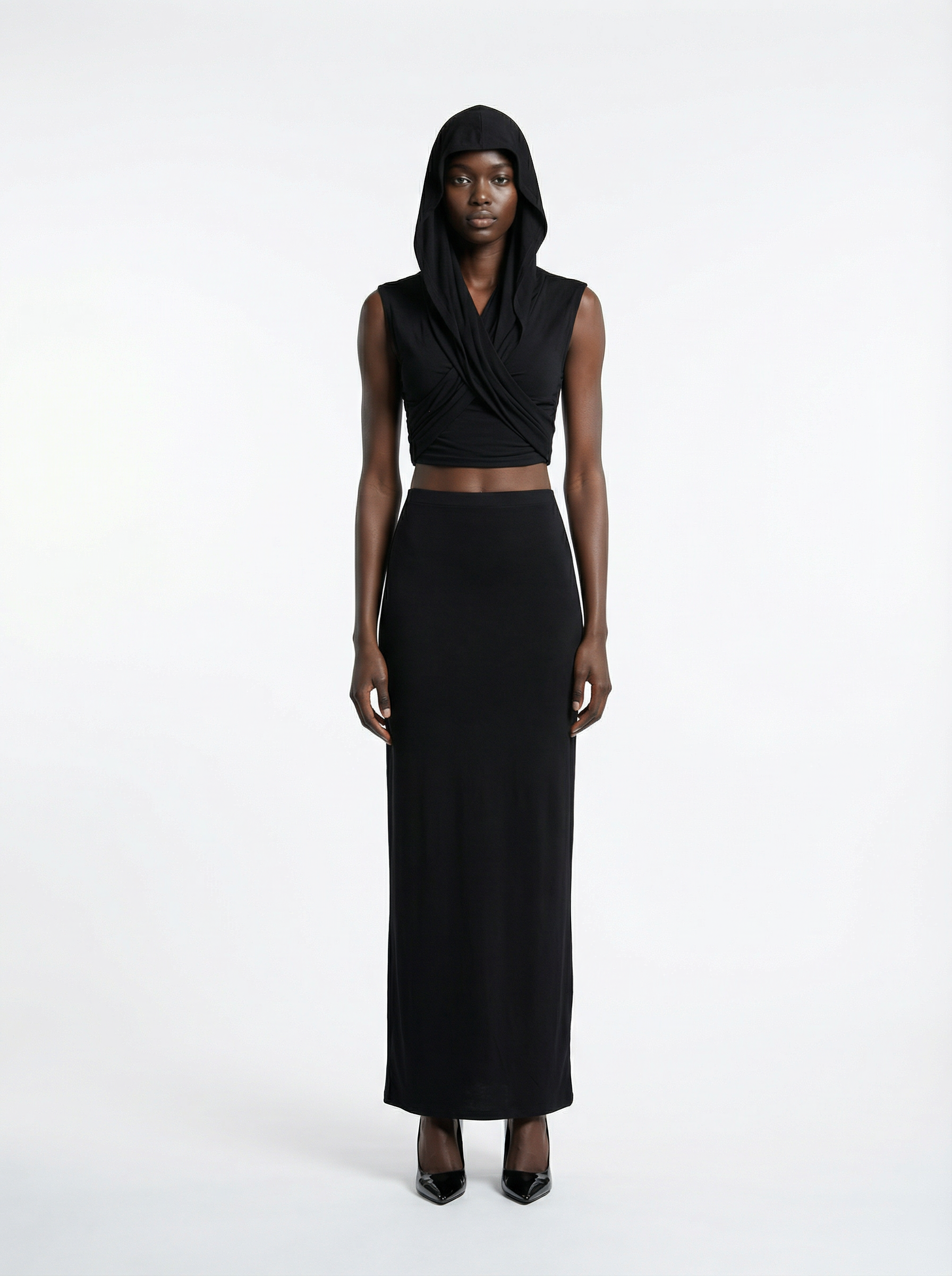 BOLD JERSEY CO-ORD IN BLACK