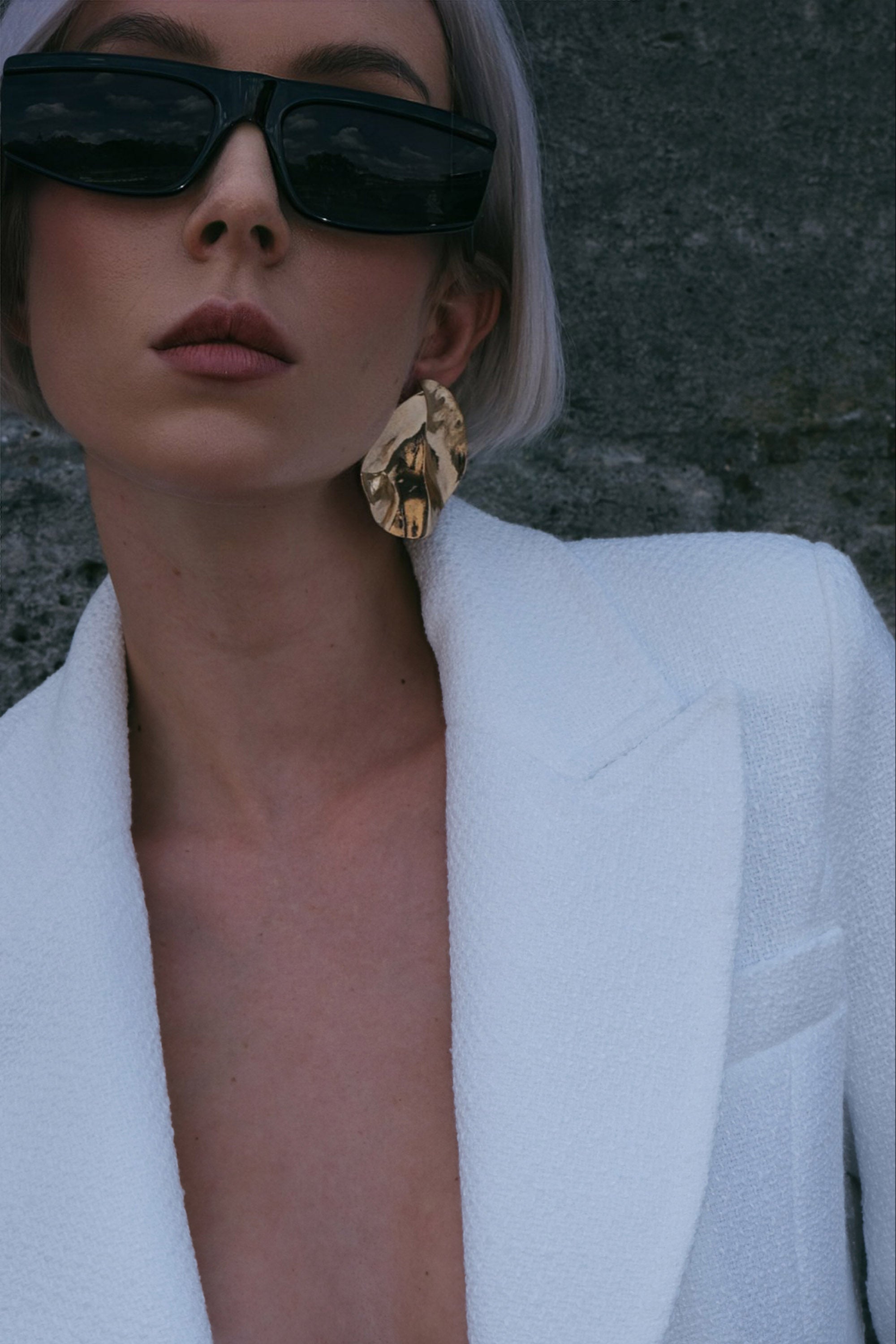 Inspire jacket in white tweed