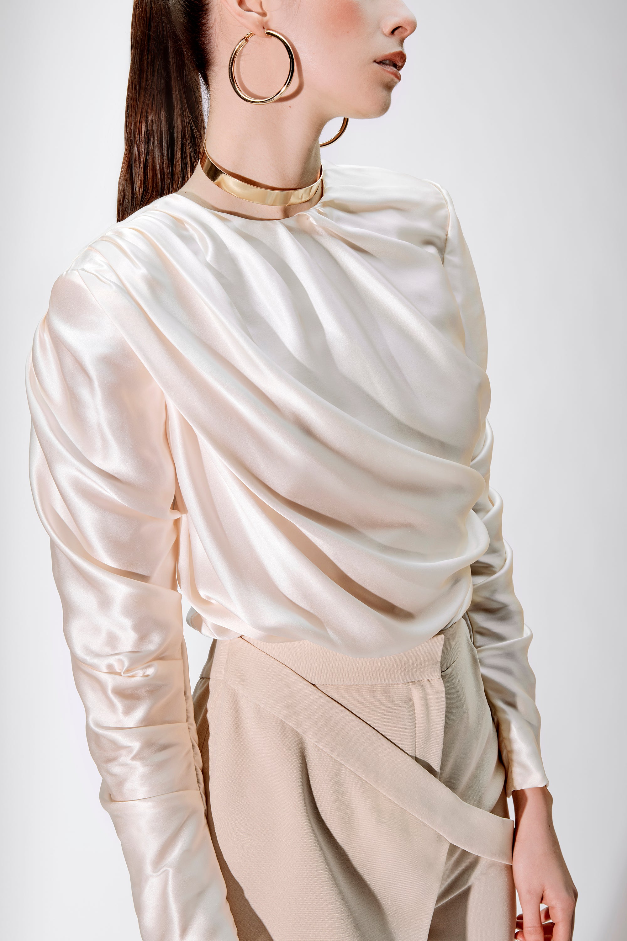 Beige Redemption blouse