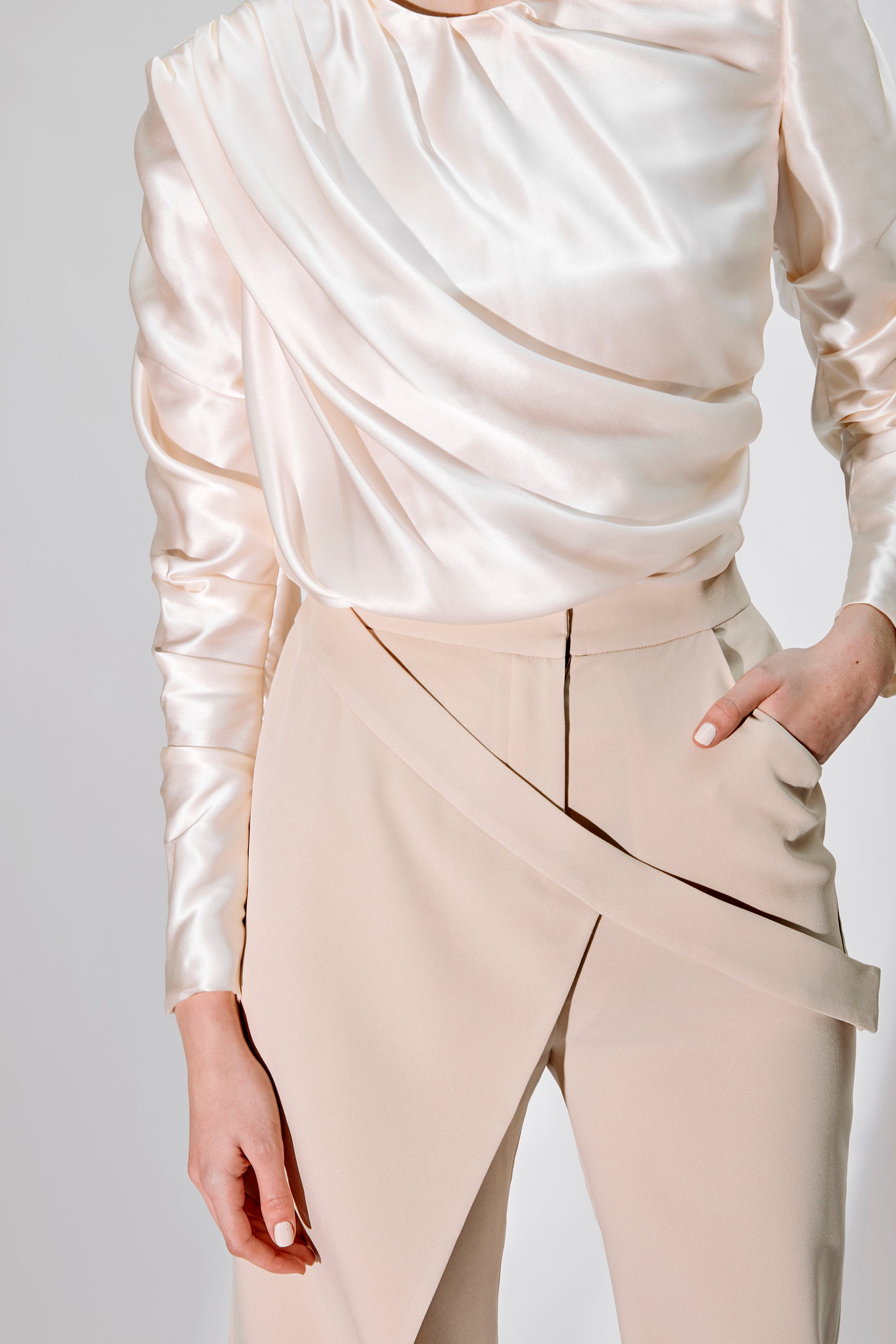Beige Redemption blouse