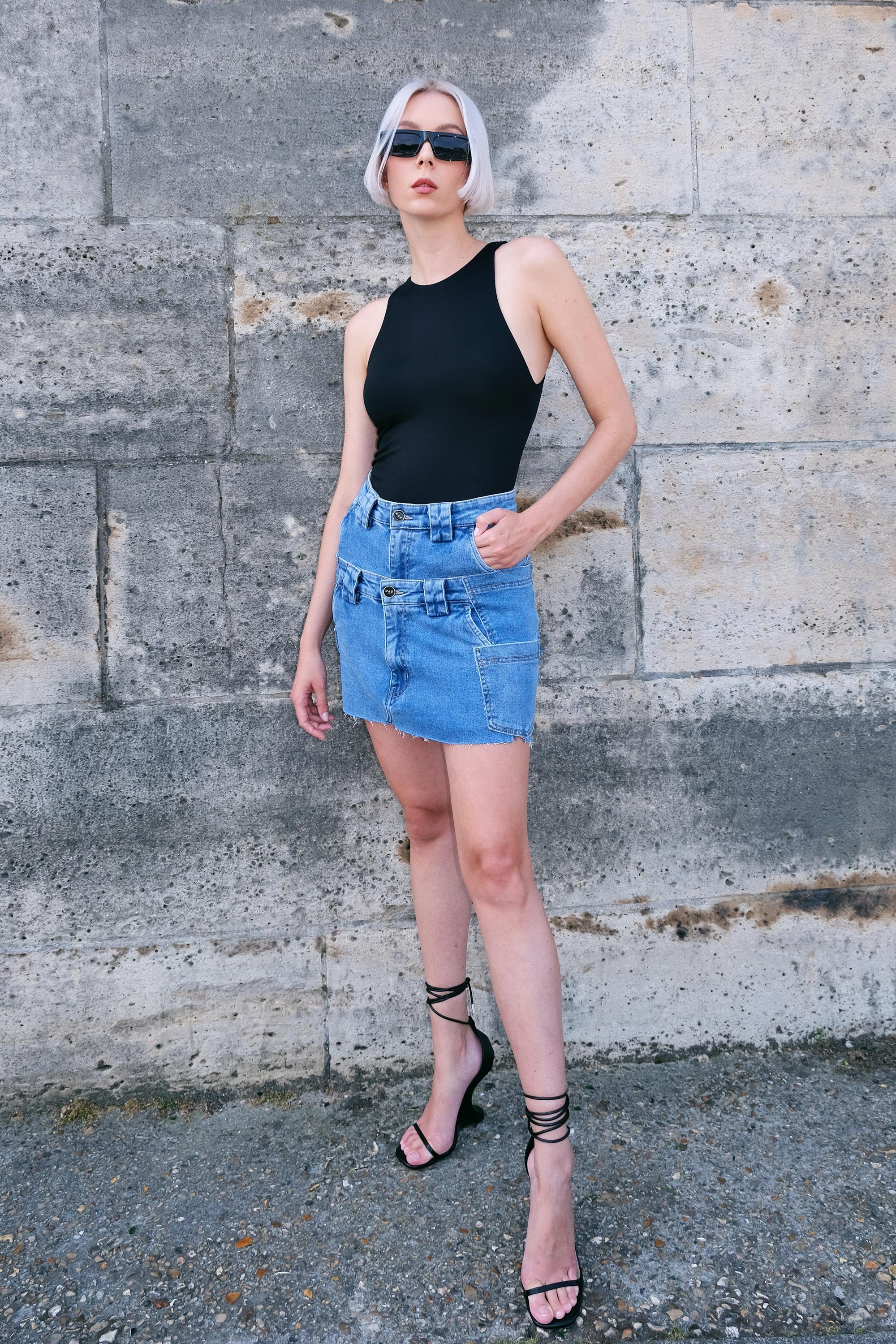 Jupe Vibrant en denim