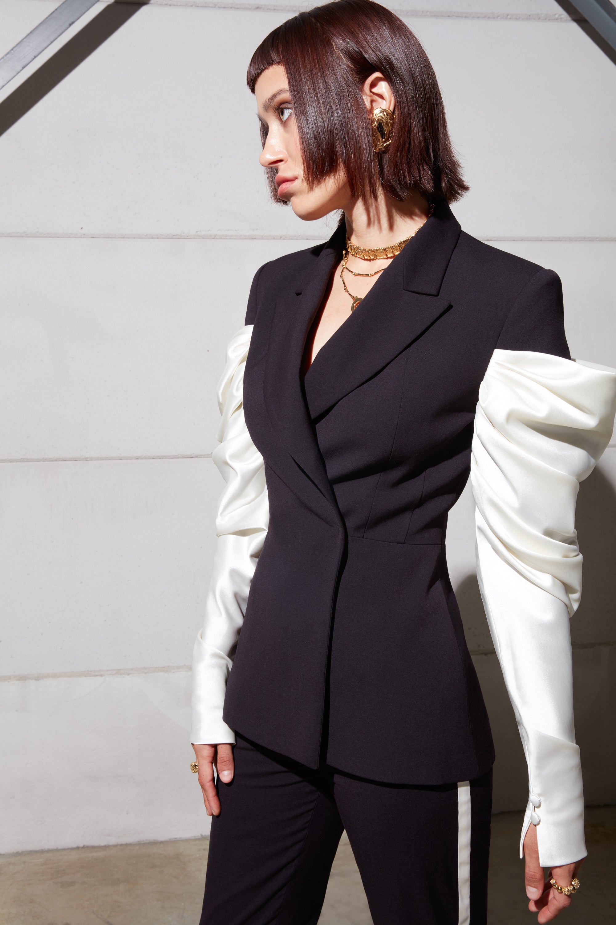 Black and white Assurance jacket