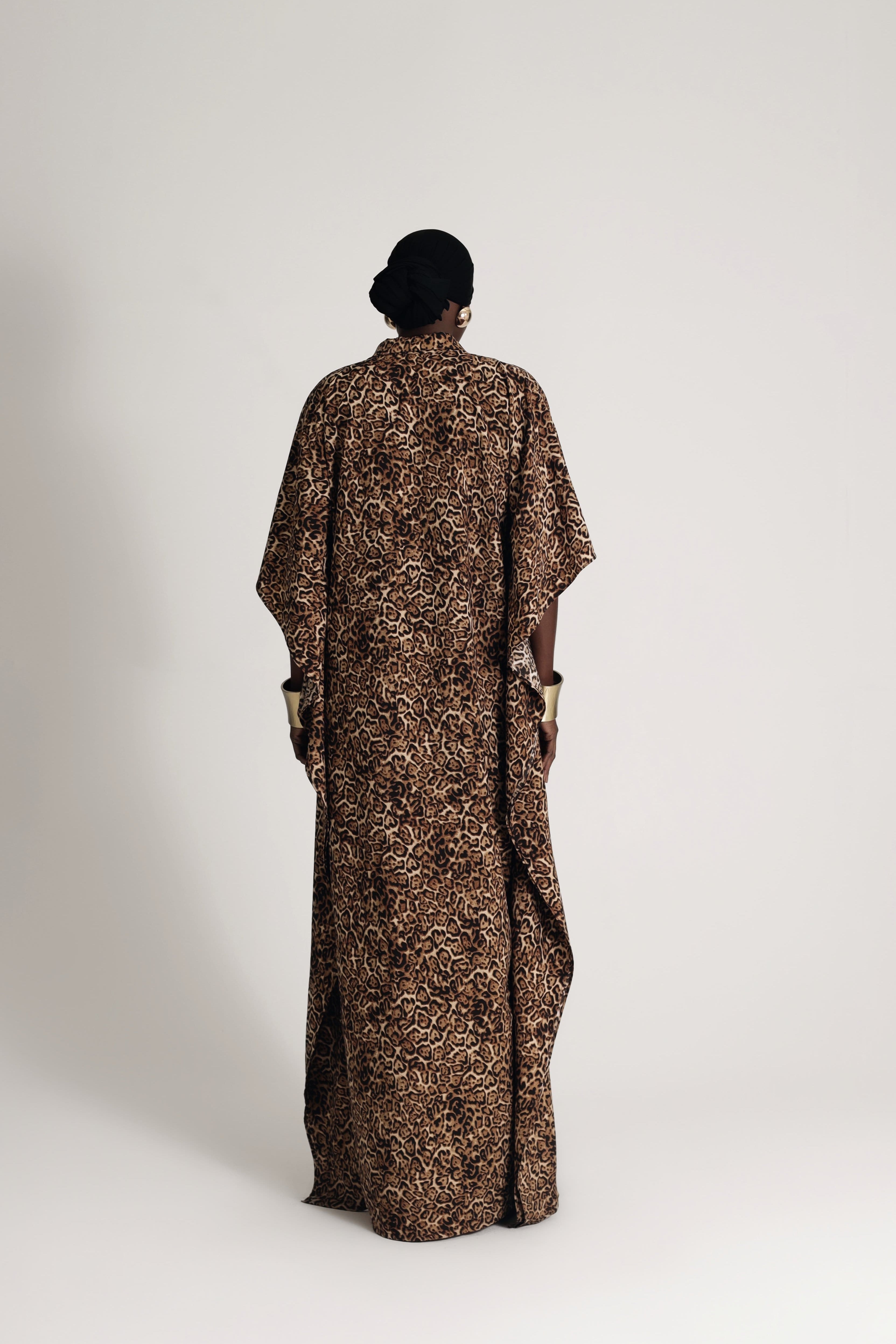 LEOPARD PRINT SHIRT DRESS