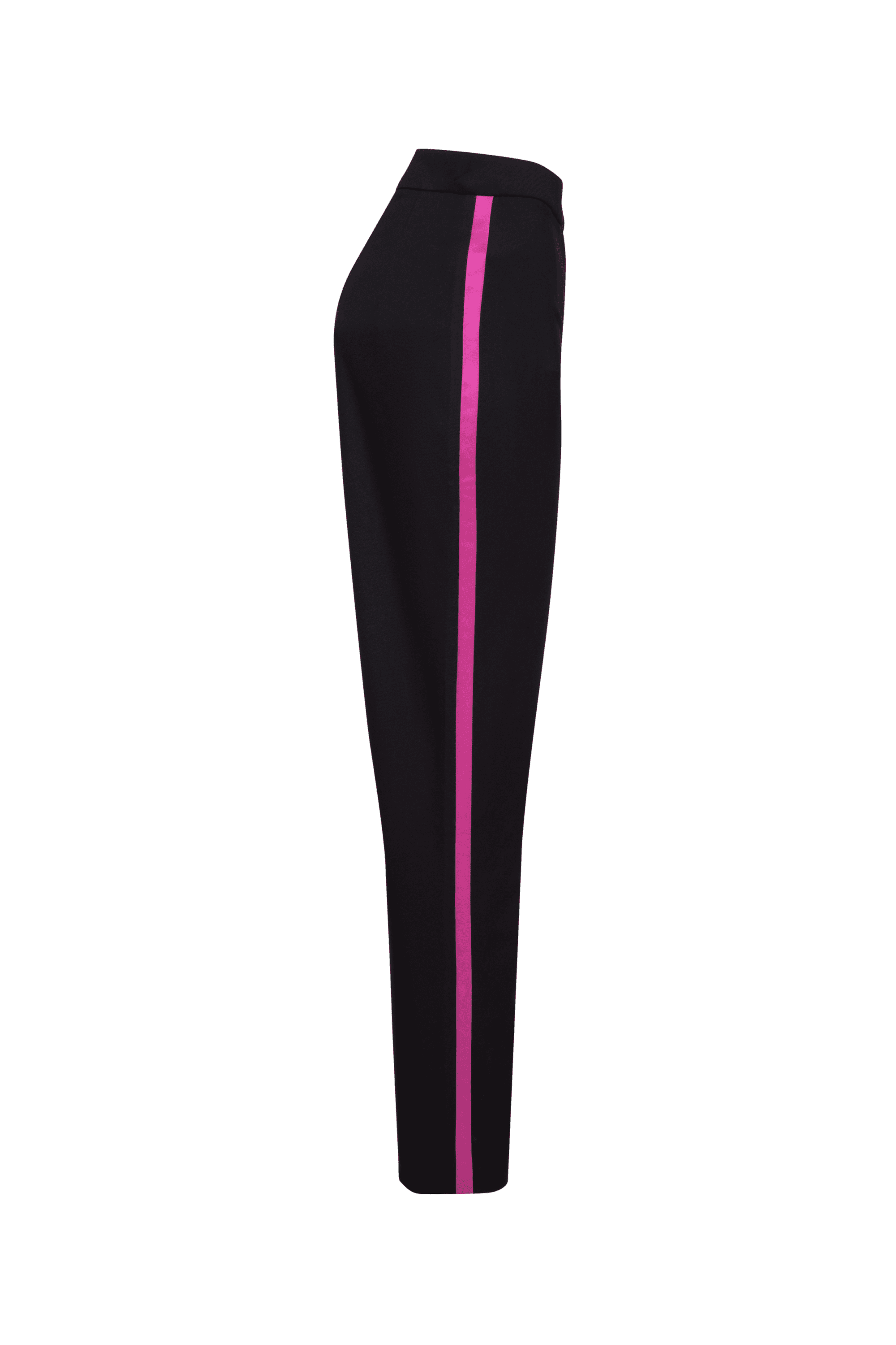 Pantalon Assurance noir et fuchsia
