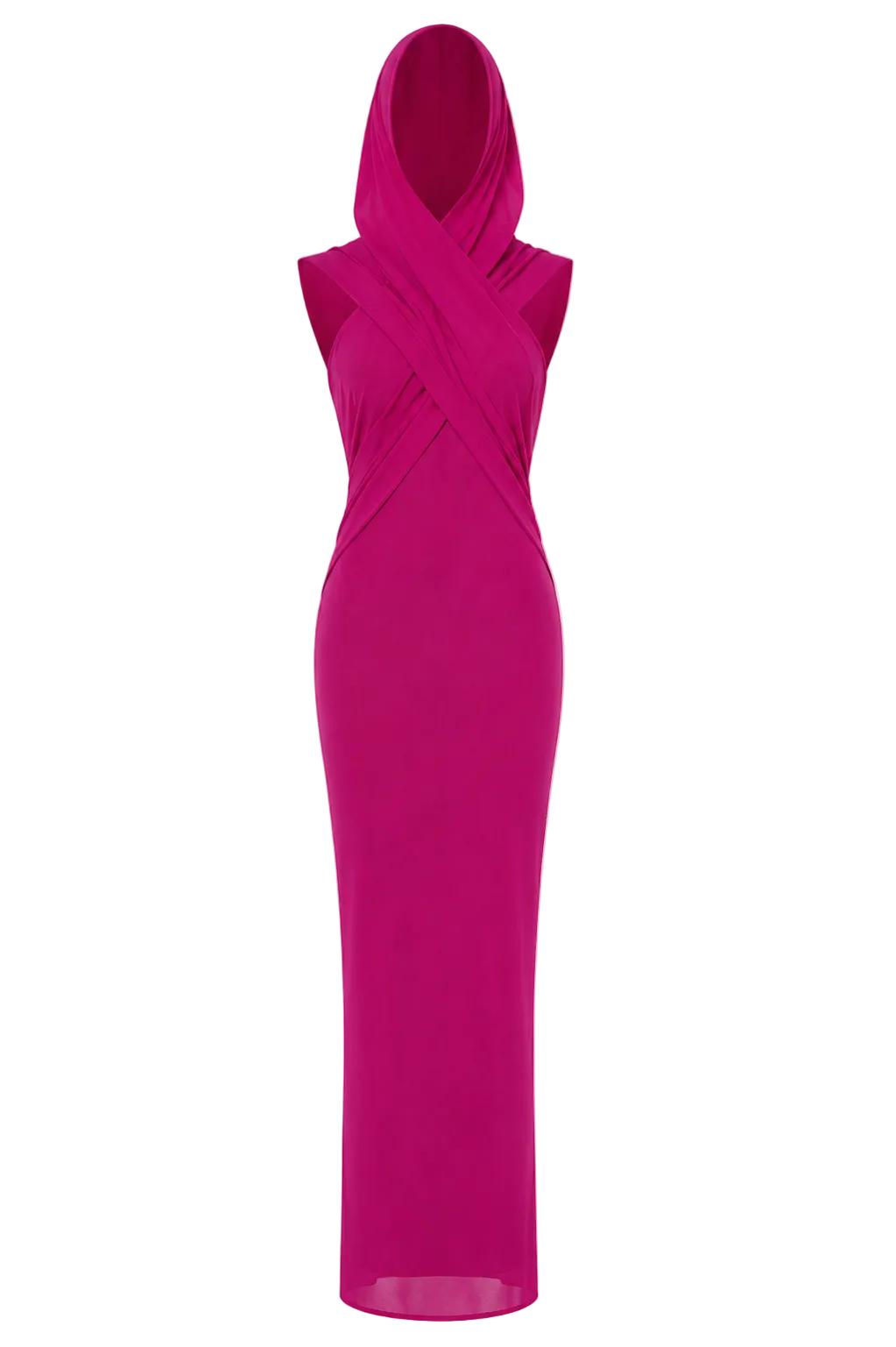 SLEEK DRESS IN FUSHIA