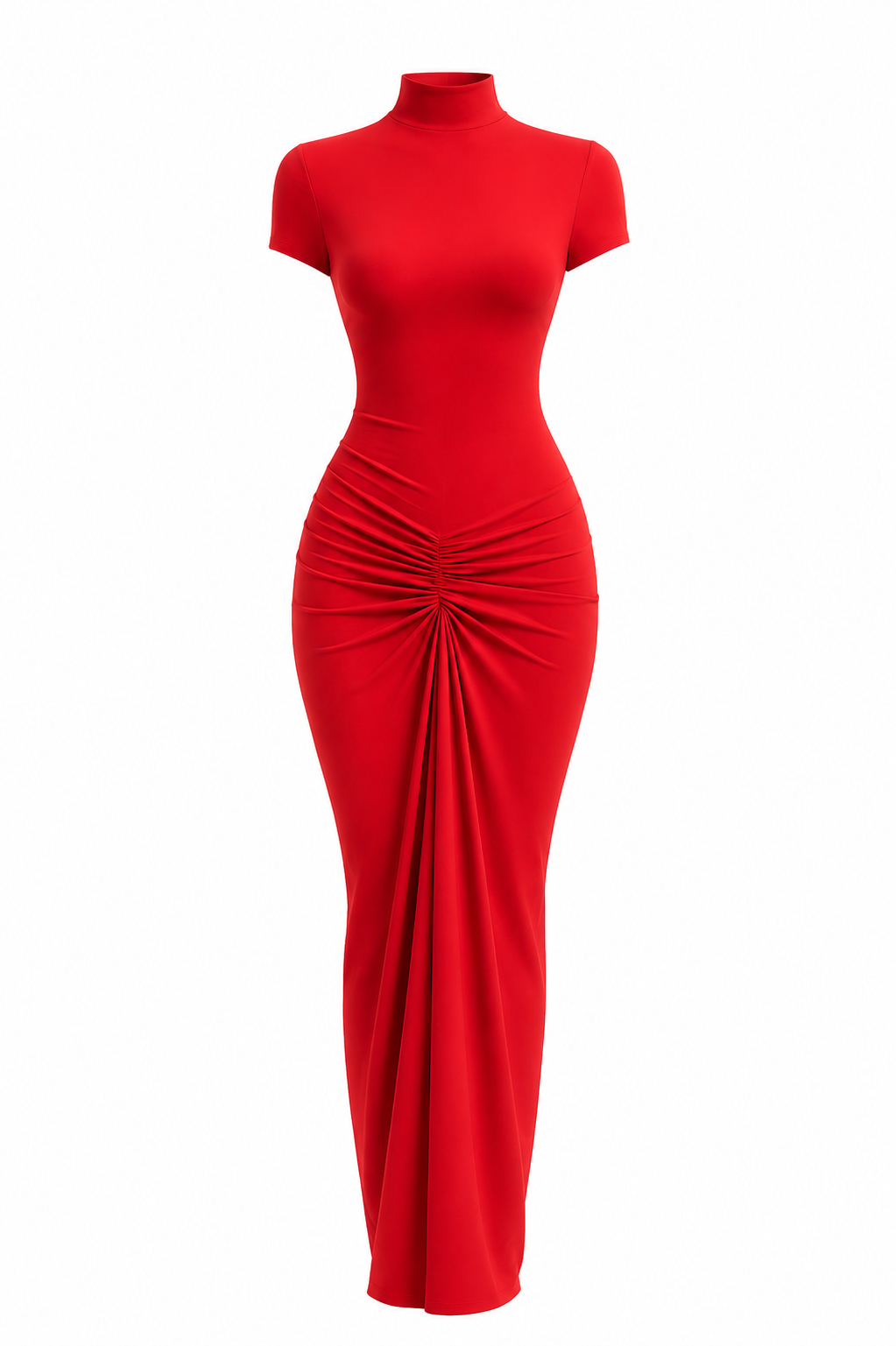 THE SCUPLT DRESS IN RED