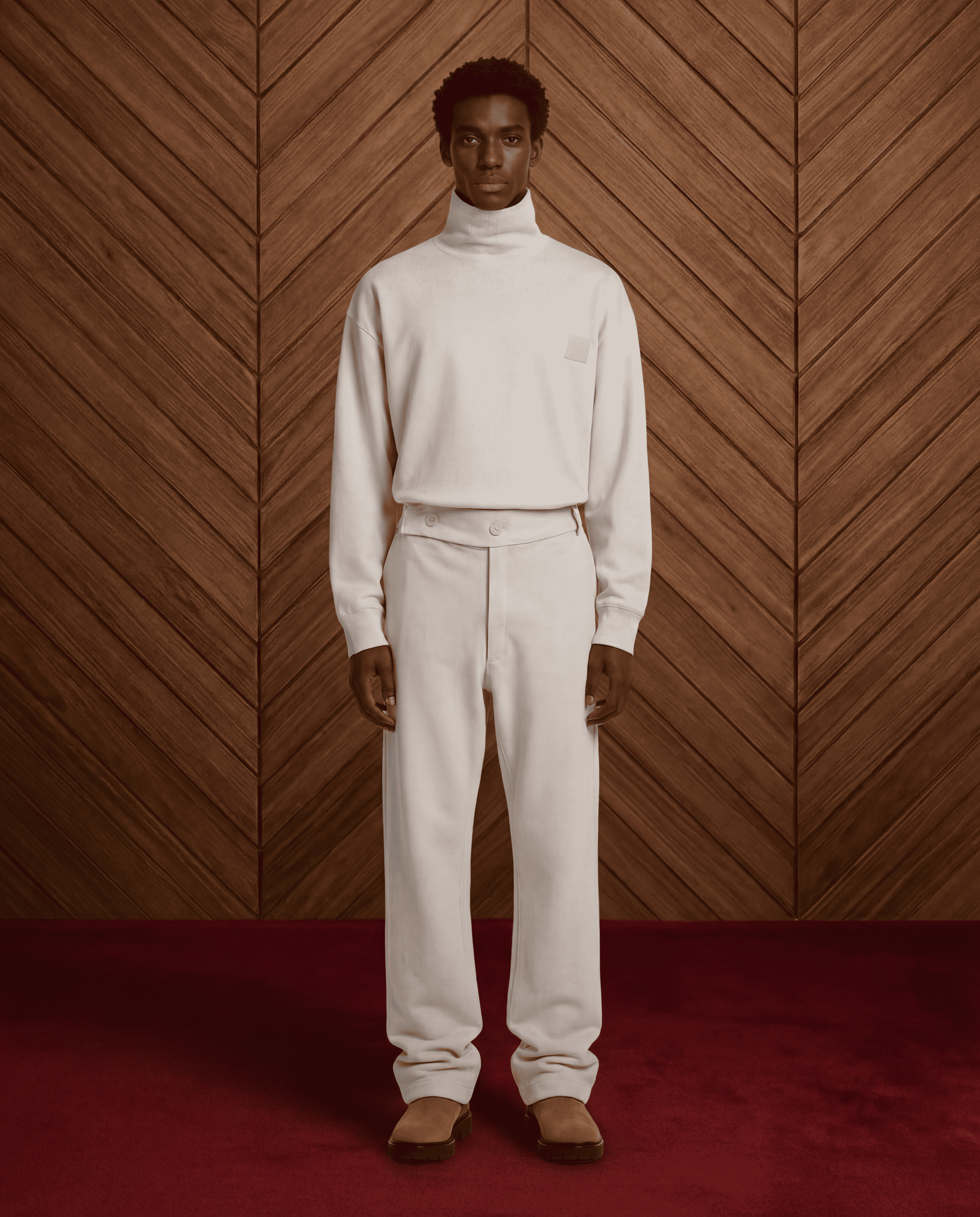 BUTTONED WAIST SWEATPANTS
