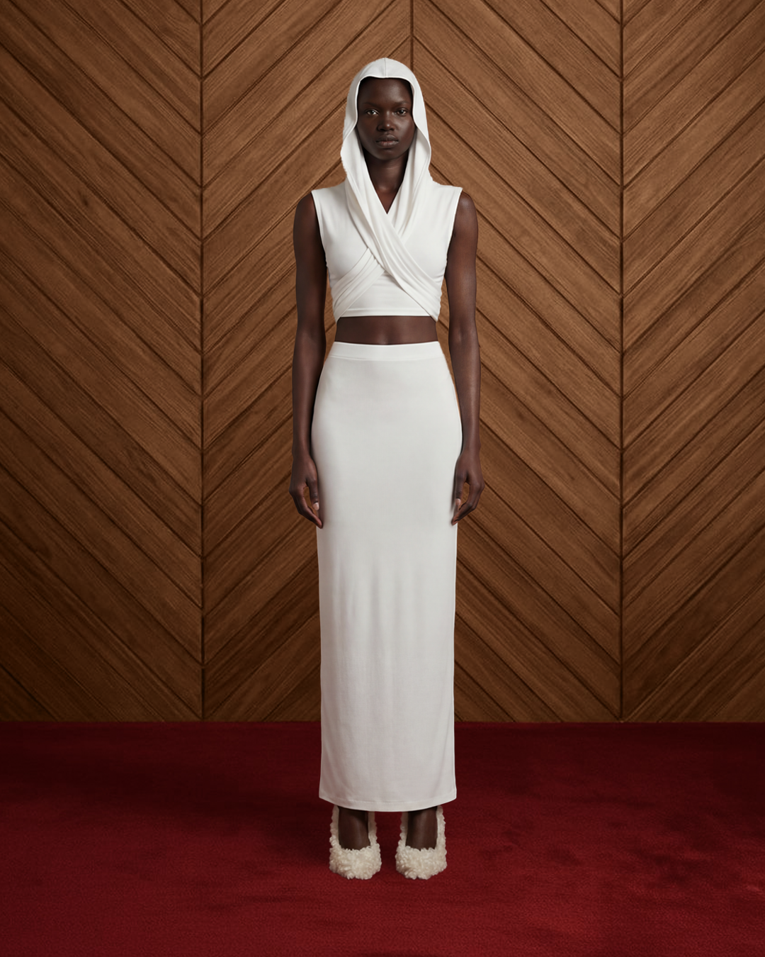 BOLD JERSEY CO-ORD IN WHITE