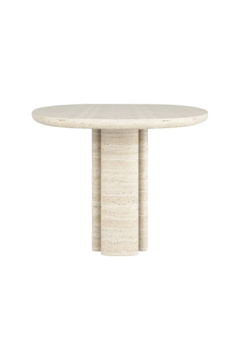 VIRTA TABLE IN TRAVERTINE