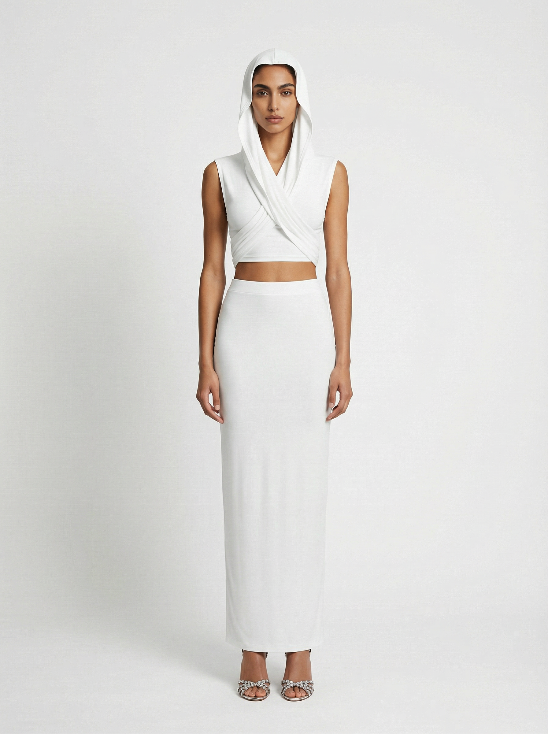 BOLD JERSEY CO-ORD IN WHITE