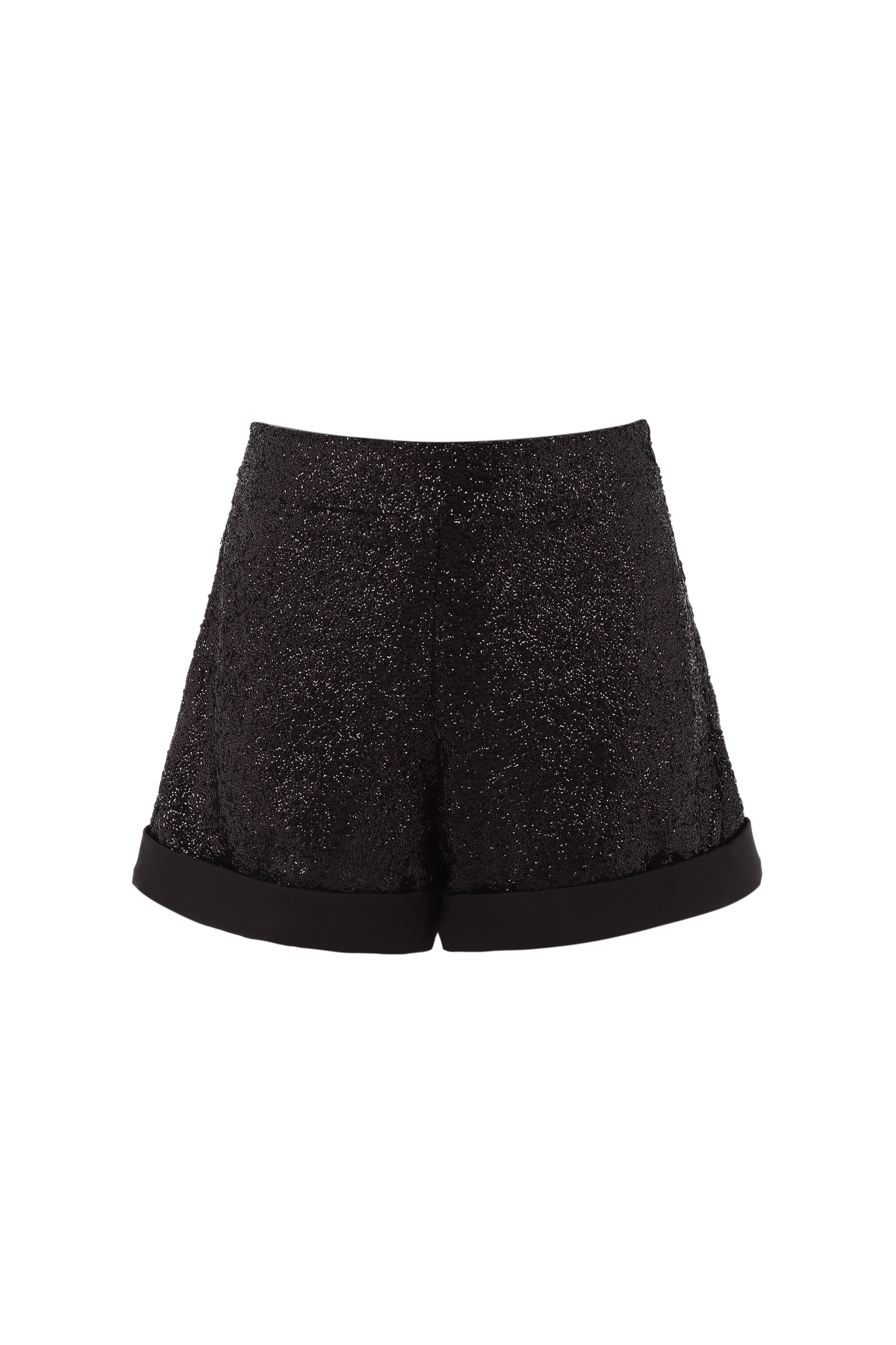 Short court noir en sequins