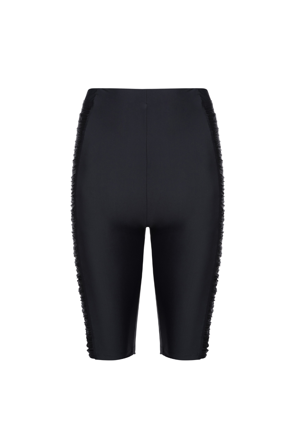 Short cycliste noir en soie