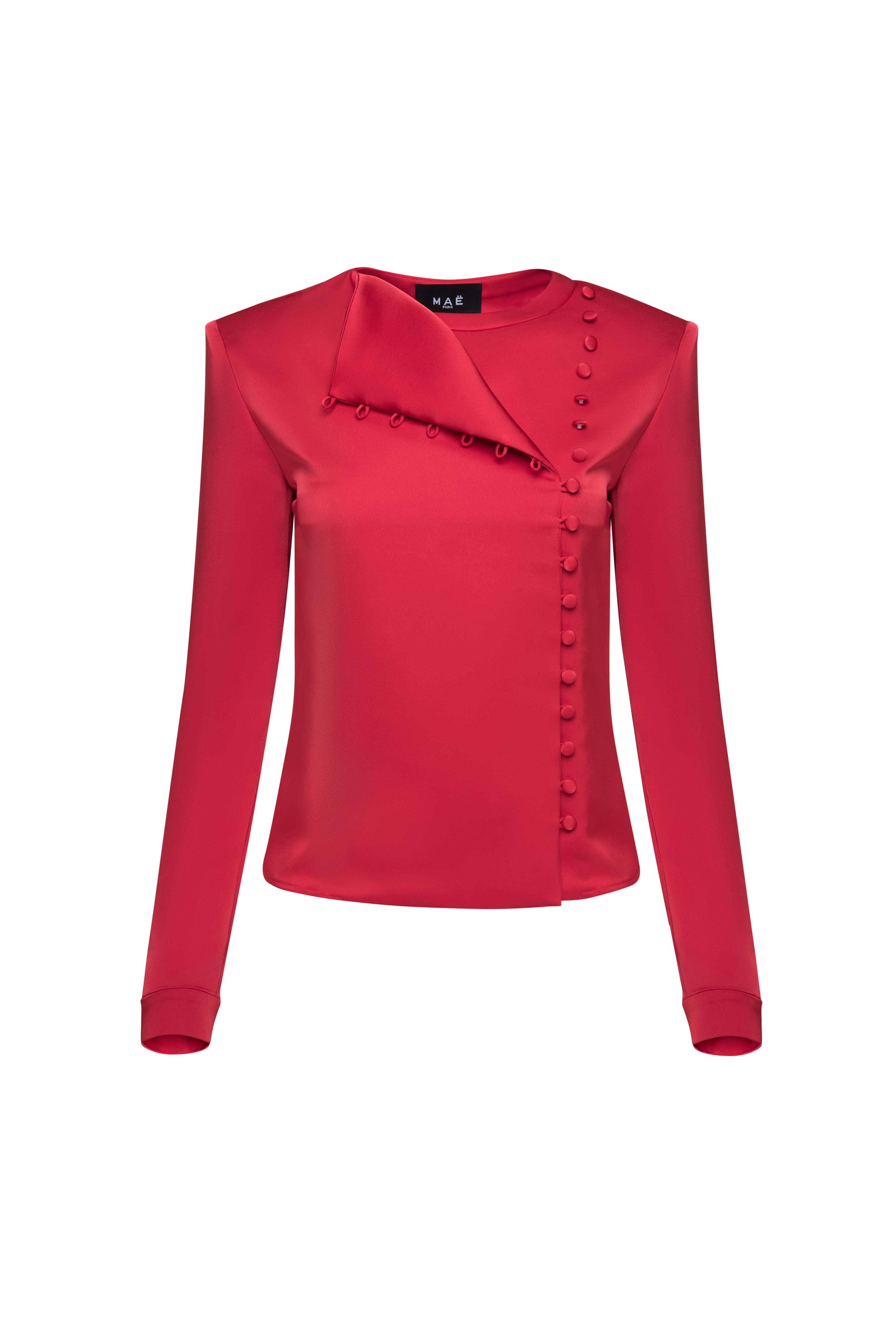 Red Care blouse